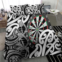 New Zealand Darts Bedding Set Aotearoa Maori Its In My DNA Black - Polynesian Pride