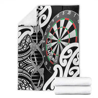 New Zealand Darts Blanket Aotearoa Maori Its In My DNA Black - Polynesian Pride