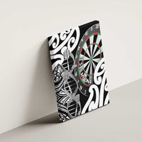 New Zealand Darts Canvas Wall Art Aotearoa Maori Its In My DNA Black - Polynesian Pride