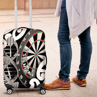 New Zealand Darts Luggage Cover Aotearoa Maori Its In My DNA Black - Polynesian Pride