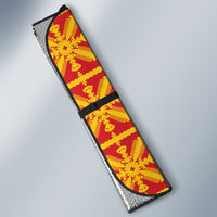 Kahili Quilt Hawaii Auto Sun Shade Tropical Flower Seamless Half Style