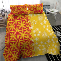 Kahili Quilt Hawaii Bedding Set Tropical Flower Seamless Half Style