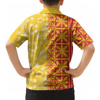 Kahili Quilt Hawaii Hawaiian Shirt Tropical Flower Seamless Half Style LT14 - Polynesian Pride