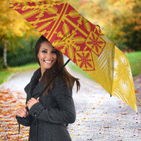 Kahili Quilt Hawaii Umbrella Tropical Flower Seamless Half Style