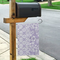 Pastel Purple Kahili Quilt Hawaii Garden Flag Tropical Flower Seamless Half Style
