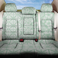 Pastel Green Kahili Quilt Hawaii Back Car Seat Cover Tropical Flower Seamless Half Style