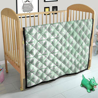 Pastel Green Kahili Quilt Hawaii Quilt Tropical Flower Seamless Half Style