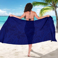 Blue Polynesia Sarong Polynesian Pattern Mix Plumeria