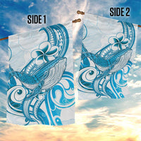 Blue Hawaii Humpback Whale Garden Flag Polynesian Tribal Ocean Vibes LT14 - Polynesian Pride