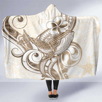 Brown Hawaii Humpback Whale Hooded Blanket Polynesian Tribal Ocean Vibes LT14 One Size Brown - Polynesian Pride