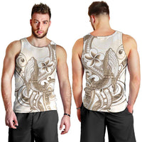 Brown Hawaii Humpback Whale Men Tank Top Polynesian Tribal Ocean Vibes