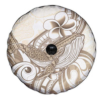 Brown Hawaii Humpback Whale Spare Tire Cover Polynesian Tribal Ocean Vibes