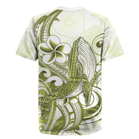 Lime Green Hawaii Rugby Jersey Humpback Whale Tattoo Polynesian Tribal Ocean Vibes