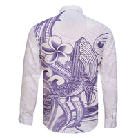 Purple Hawaii Family Matching Mermaid Dress and Hawaiian Shirt Humpback Whale Tattoo Polynesian Tribal Ocean Vibes