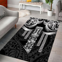 Tiki Drum Hawaii Area Rug Hawaiian Kakau Tattoo Style LT14 - Polynesian Pride