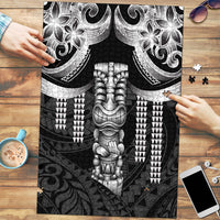 Tiki Drum Hawaii Puzzle Hawaiian Kakau Tattoo Style LT14 Black - Polynesian Pride