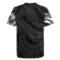 Tiki Drum Hawaii Rugby Jersey Hawaiian Kakau Tattoo Style LT14 - Polynesian Pride