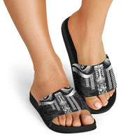 Tiki Drum Hawaii Slide Sandals Hawaiian Kakau Tattoo Style LT14 - Polynesian Pride