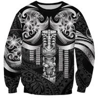 Tiki Drum Hawaii Sweatshirt Hawaiian Kakau Tattoo Style LT14 Unisex Black - Polynesian Pride