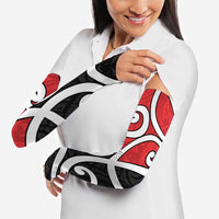 New Zealand Arm Sleeves Maori Koru Tino Rangatiratanga Color - Polynesian Pride