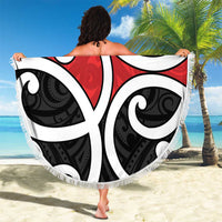 New Zealand Beach Blanket Maori Koru Tino Rangatiratanga Color - Polynesian Pride