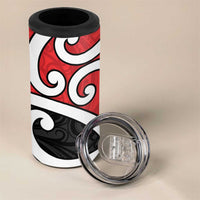 New Zealand 4 in 1 Can Cooler Tumbler Maori Koru Tino Rangatiratanga Color - Polynesian Pride