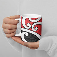 New Zealand Ceramic Mug Maori Koru Tino Rangatiratanga Color - Polynesian Pride