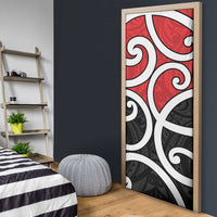New Zealand Door Cover Maori Koru Tino Rangatiratanga Color - Polynesian Pride