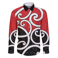 New Zealand Family Matching Summer Maxi Dress and Hawaiian Shirt Maori Koru Tino Rangatiratanga Color - Polynesian Pride