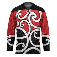 New Zealand Hockey Jersey Maori Koru Tino Rangatiratanga Color - Polynesian Pride
