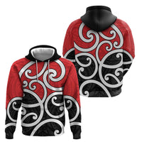 New Zealand Hoodie Maori Koru Tino Rangatiratanga Color - Polynesian Pride