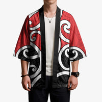 New Zealand Kimono Maori Koru Tino Rangatiratanga Color - Polynesian Pride