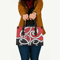 New Zealand Leather Bag Maori Koru Tino Rangatiratanga Color LT14 - Polynesian Pride