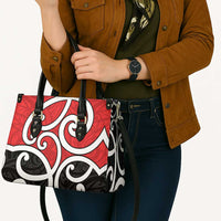New Zealand Leather Bag Maori Koru Tino Rangatiratanga Color LT14 - Polynesian Pride