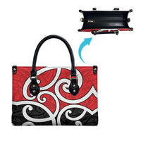 New Zealand Leather Bag Maori Koru Tino Rangatiratanga Color LT14 - Polynesian Pride