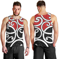 New Zealand Men Tank Top Maori Koru Tino Rangatiratanga Color - Polynesian Pride