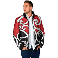 New Zealand Padded Jacket Maori Koru Tino Rangatiratanga Color - Polynesian Pride