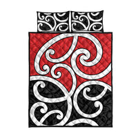 New Zealand Quilt Bed Set Maori Koru Tino Rangatiratanga Color - Polynesian Pride