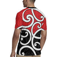 New Zealand Rugby Jersey Maori Koru Tino Rangatiratanga Color - Polynesian Pride