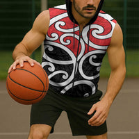 New Zealand Sleeveless Zip Hoodie Maori Koru Tino Rangatiratanga Color - Polynesian Pride