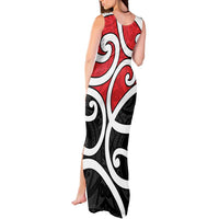 New Zealand Tank Maxi Dress Maori Koru Tino Rangatiratanga Color - Polynesian Pride