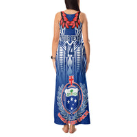 Custom Samoa Rugby Tank Maxi Dress 2023 Go Manu Samoa With Ula Fala Style LT14 - Polynesian Pride