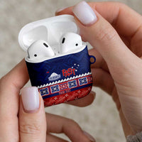 Personalised FAST Samoa Siapo AirPods Case Teuila Flowers Samoan Pattern LT14 - Polynesian Pride