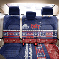 Personalised FAST Samoa Siapo Back Car Seat Cover Teuila Flowers Samoan Pattern - Polynesian Pride