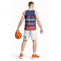 Personalised FAST Samoa Siapo Basketball Jersey Teuila Flowers Samoan Pattern LT14 - Polynesian Pride