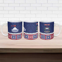 Personalised FAST Samoa Siapo Ceramic Mug Teuila Flowers Samoan Pattern LT14 - Polynesian Pride