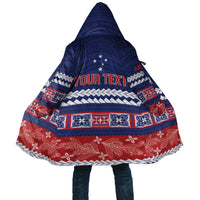 Personalised FAST Samoa Siapo Cloak Teuila Flowers Samoan Pattern LT14 Unisex Blue - Polynesian Pride