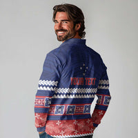 Personalised FAST Samoa Siapo Long Sleeve Polo Shirt Teuila Flowers Samoan Pattern LT14 - Polynesian Pride