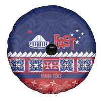 Personalised FAST Samoa Siapo Spare Tire Cover Teuila Flowers Samoan Pattern - Polynesian Pride