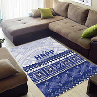 HRPP Samoa Siapo Area Rug Teuila Flowers Samoan Pattern - Polynesian Pride